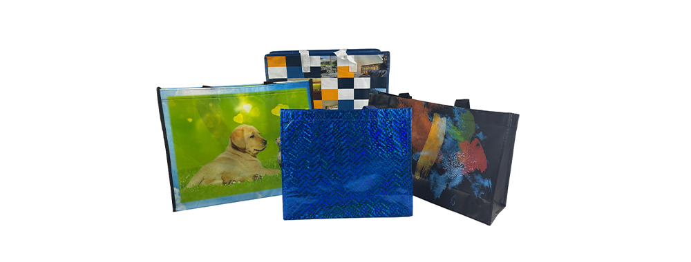 Non-woven bag printing effect display