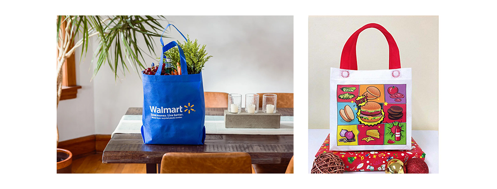Non woven bag heat transfer printing and silk screen printing