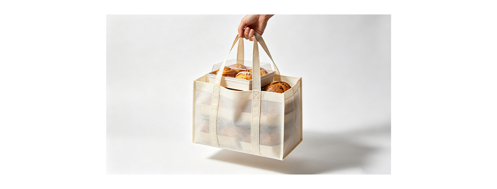Sturdy bag carrying cake & pastries