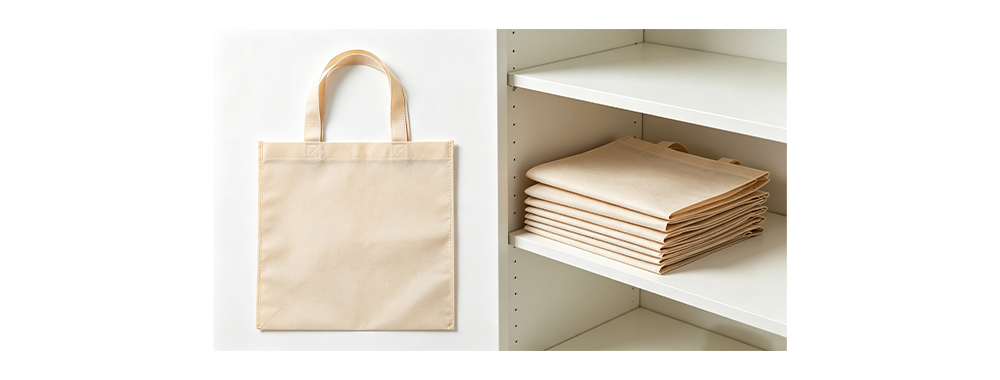.Foldable non‑woven bag storage